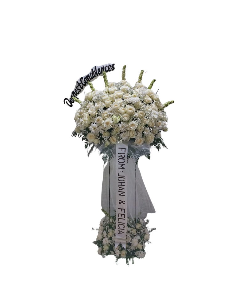 Standing flower duka 2 tingkat